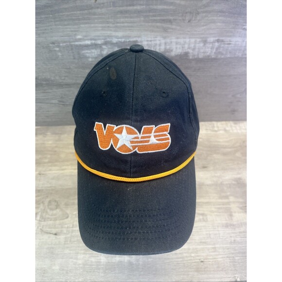 Volunteer Traditions TN Vols Black Orange Rope Hat Adjustable Snapback Cap - Picture 1 of 9